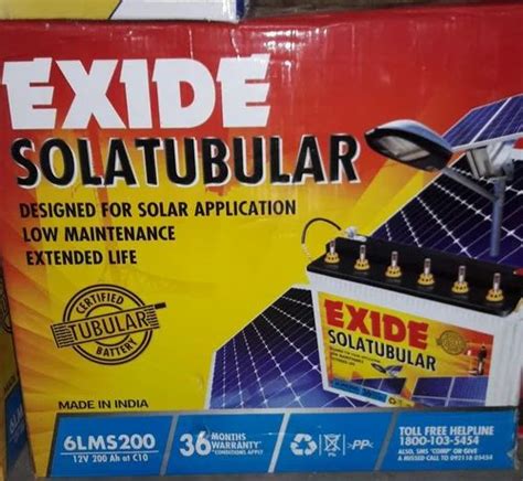 Exide Make Lms Ah V Solar Tubular Battery At Rs Exide