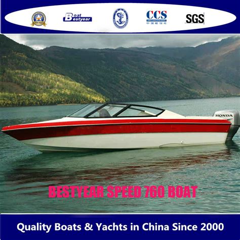 Bestyear M Fiberglass Speed Boat For Fishing Or Sport China Boat