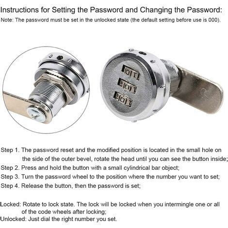 Code Lock Coded Drawer Cabinet Lock Digital Mechanical Digit