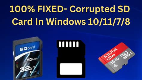 How To Fix Corrupted Sd Card On Windows 101178 6 100 Working Ways