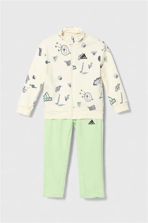 Дитячий спортивний костюм adidas колір зелений | ANSWEAR.ua