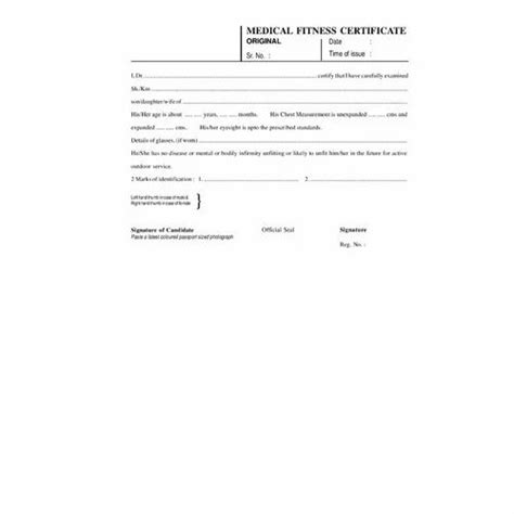 Free Medical Certificate Templates Word Excel Formats