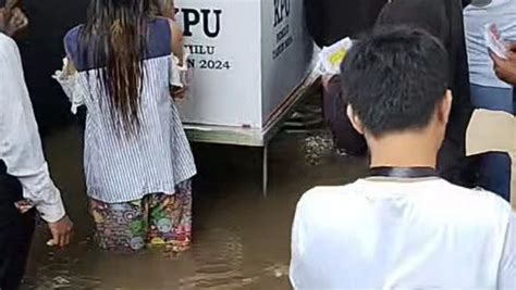 Bertambah 70 TPS Di Jakarta Terendam Banjir Pada Hari Pencoblosan