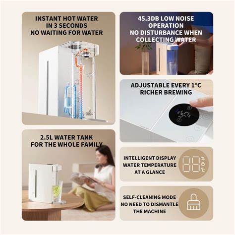 XIAOMI MIJIA Instant Hot Water Dispenser S2202 Home Office Desktop Electric Kettle Thermostat