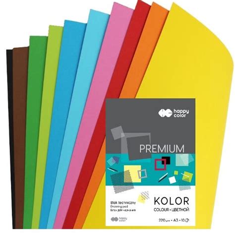 Blok Techniczny A Kolorowy Happy Color K G Premium Biuros