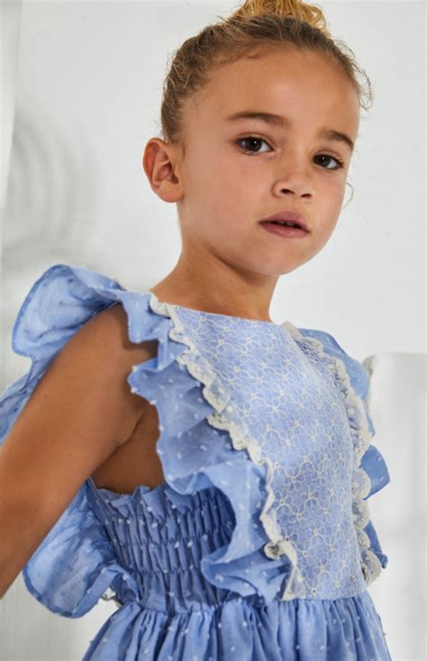 Vestido Ni A Plumeti Azul N R Tienda Moda Infantil Online