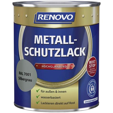 Renovo Metallschutzlack Hochgl Nzend Silbergrau Ral Hagebau De