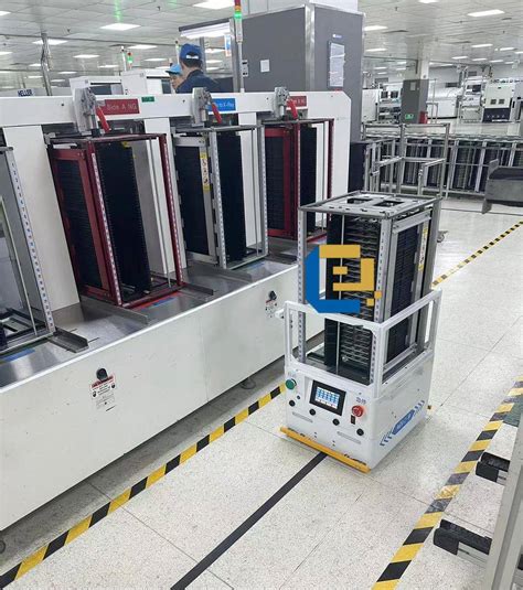 Smart AGV Robot For Wave Soldering Pallet Transport