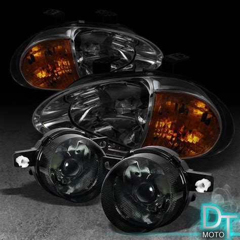 Buy SMOKE 93 95 HONDA DEL SOL 2in1 CRYSTAL HEAD LIGHTS CORNER SIGNAL