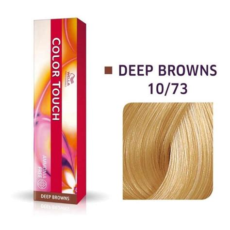 Tonalizante Wella Color Touch 10 73 60gr Louro Claríssimo Marrom