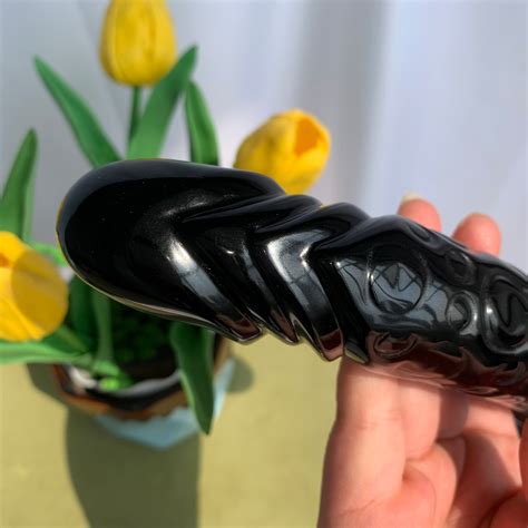 In Obsidian Dildo Double Ended Obsidian Massage Wand The Ultimate Sensory Experience