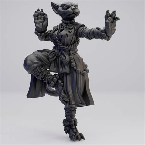 Hot Goblin タバクシー僧侶女性 ミニチュア ホットゴブリン猫人モンク