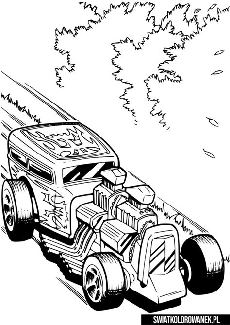 Uzbrojony Samoch D Hot Wheels Darmowe Kolorowanki Do Druku