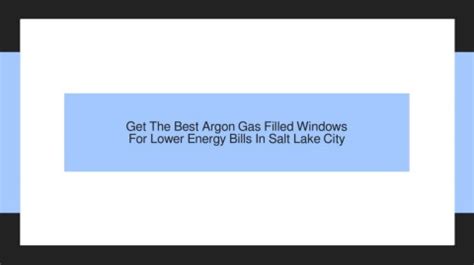 Get The Best Argon Gas Filled Windows For Lower Energy Bills In Salt