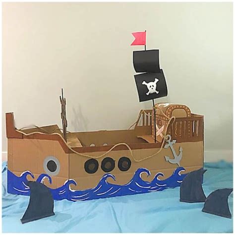 Diy pirate ship craft for kids – Artofit