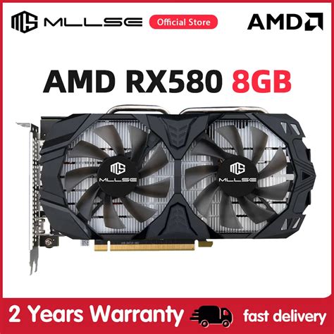 MLLSE AMD RX 580 8GB 2048SP Gaming Graphics Card GDDR5 256Bit PCI