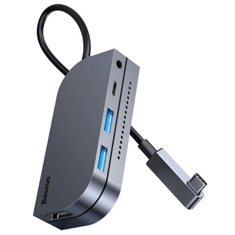 Baseus Bolt V Usb Type C Hub Microsd Mm Aux Hdmi For Ipad Pro