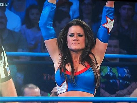 Tna Champion Miss Tessmacher Blue Ring Outfit Worn On Impact Brooke