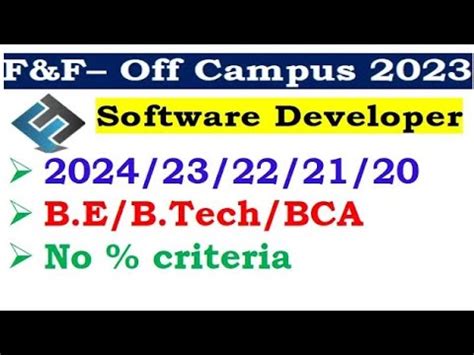 F F Hiring Batch Salary Job Location Required