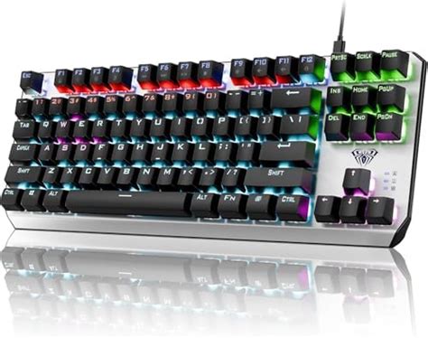 Amazon AULA Keyboard T102M 104 Keys Hot Swappable Mechanical Gaming Keyboard With Rainbow