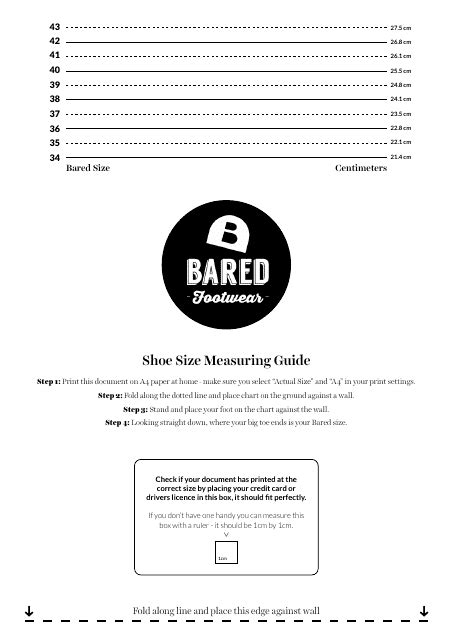 Shoe Size Measuring Guide Download Printable Pdf Templateroller