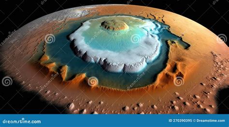 Melting Ice Caps On Mars Stock Illustration Illustration Of Forming