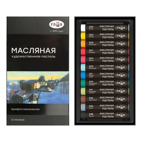 "ГАММА" Пастель масляная 12 цв. 5042312 купить за 748,00 ₽ в интернет ...