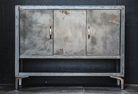 Steel Metal Sideboard Vinatge C S Stripped Metal Aviator Style