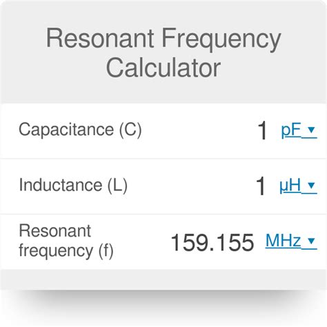 Lc Circuit Resonant Frequency Calculator - Circuit Diagram