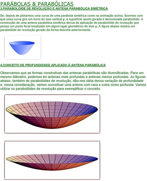 Par Bolas Parab Licas Parabol Ide De Revolu O E Antena Parab Lica