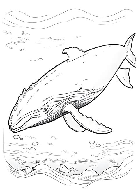 Premium Photo | Whale Coloring Page Whale Line Art coloring page Whale ...