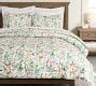 Noel Botanical Percale Comforter Sham Pottery Barn