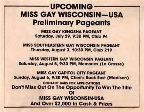 Memories La Crosse Bars And Clubs In The History Of Gay Lesbian Life Wisconsin