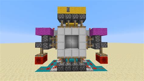 Most Simple 4x4 Piston Vault Door Ever Minecraft 115 Java Youtube