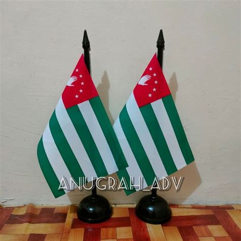 Jual Tiang Kayu Bendera Meja ABKHAZIA Shopee Indonesia