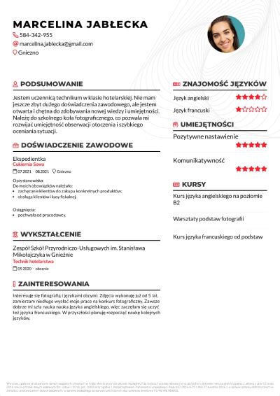 Puste CV do wypełnienia PDF Ciekawe CV