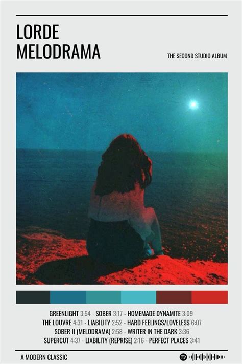 The Poster For Lorde Meldramas Upcoming Album Is Shown In Red And Blue