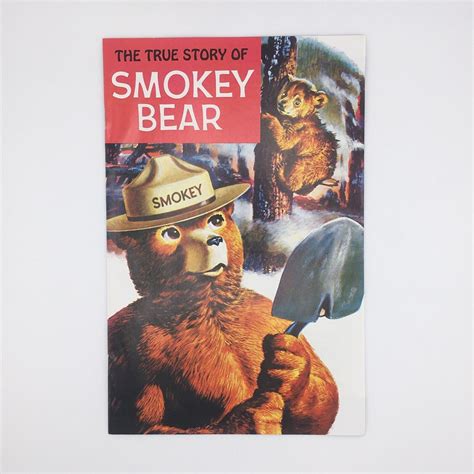 The True Story Of Smokey Bear Comic Book Us Forest Service Vintage