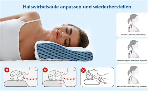 Zhooge Memory Foam Kissen Kopfkissen Nackenkissen Orthop Disches