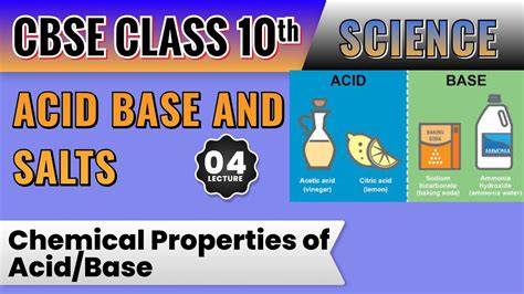 Acid Base And Salt Chemical Properties Of Acidbase L04 10th