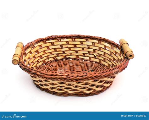 Empty Basket Stock Image Image Of Handmade Groceries 6544187