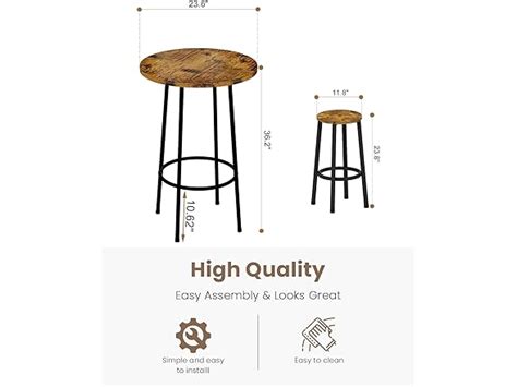 Recaceik 3 Piece Pub Dining Set