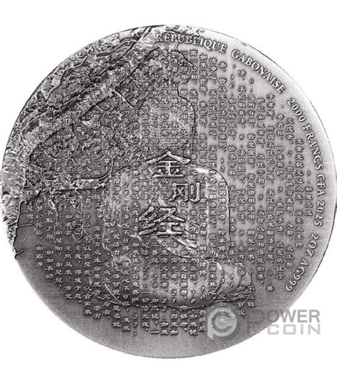 Buddha Creator Of Buddhism Oz Silver Coin Francs Gabon