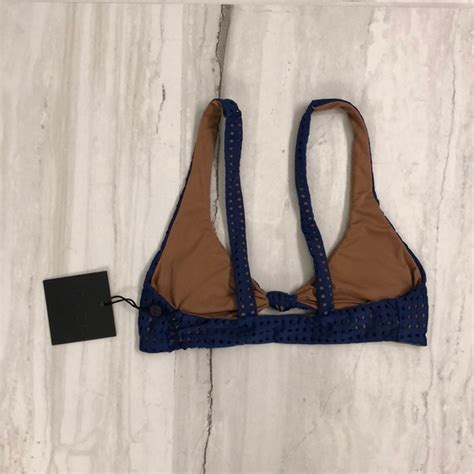 Acacia Swimwear Swim Nwt Acacia Swim Spain Mesh Bikini Top Ocean Poshmark