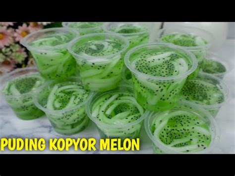 Resep Puding Kopyor Melon Youtube