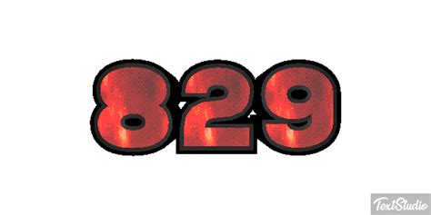 829 Number Animated GIF Logo Designs