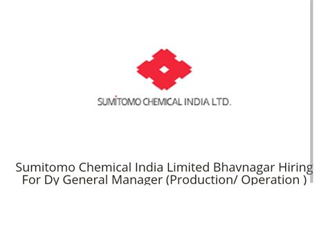 Sumitoma Chemical India Limited Bhavnagar Gujarat Job Vacancy For