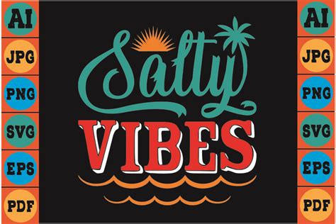 Salty Vibes Svg Design Graphic By Creative Studio Creative Fabrica