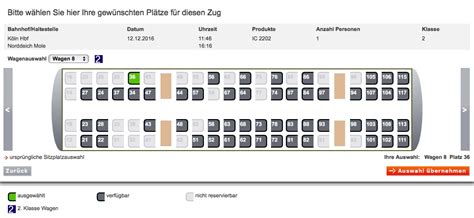 Deutsche Bahn Grafische Sitzplatzreservierung F R Ice Und Ic Zrb