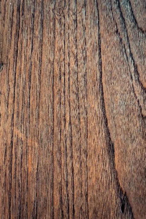 Dark Brown Wood Texture With Natural Striped Pattern Background Stock